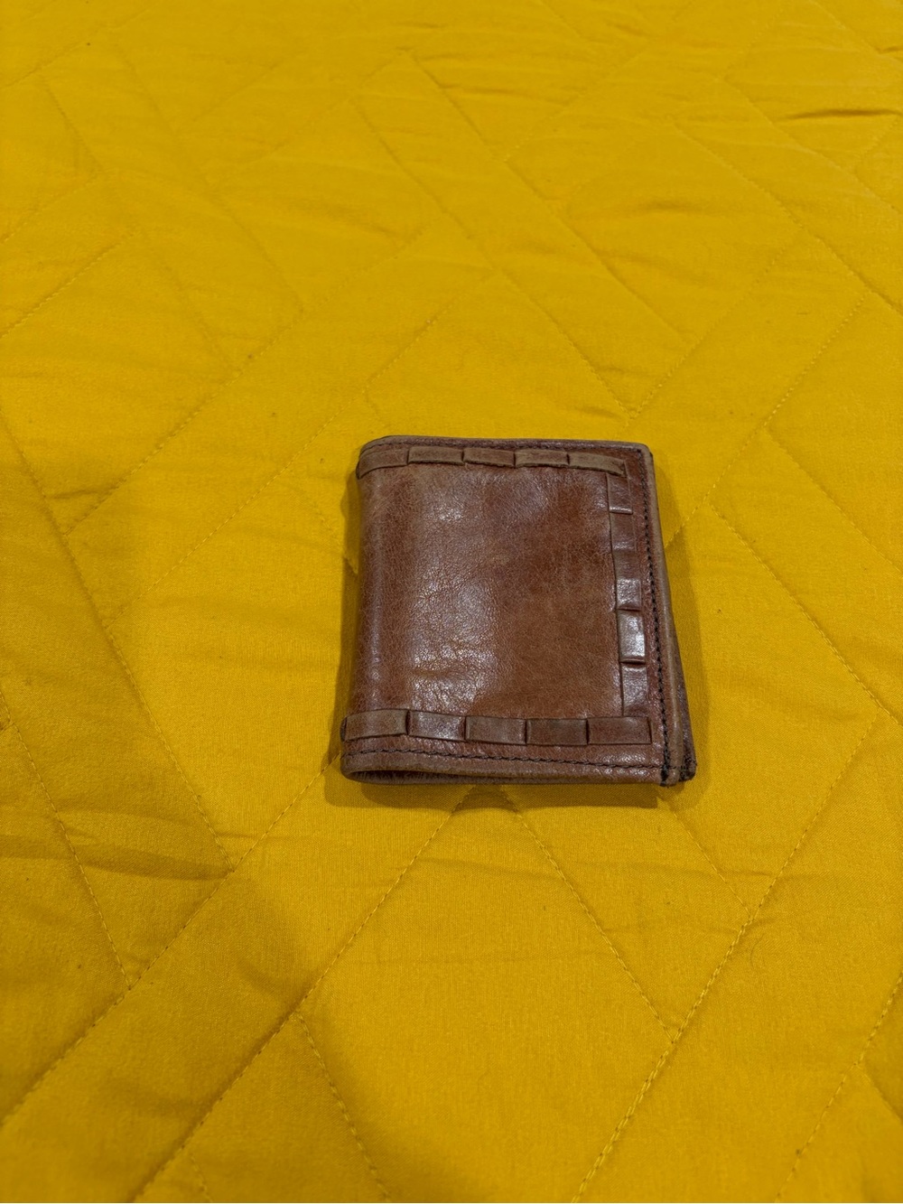 Brown Leather Bifold Wallet-American West